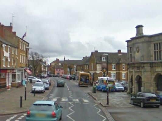 Evans sped through Rothwell in Northamptonshire as part of his 45-minute cross-county pursuit.
