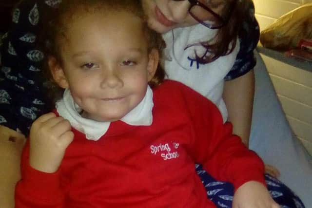 Now mum-of-two with big sister Chantelle and Aron