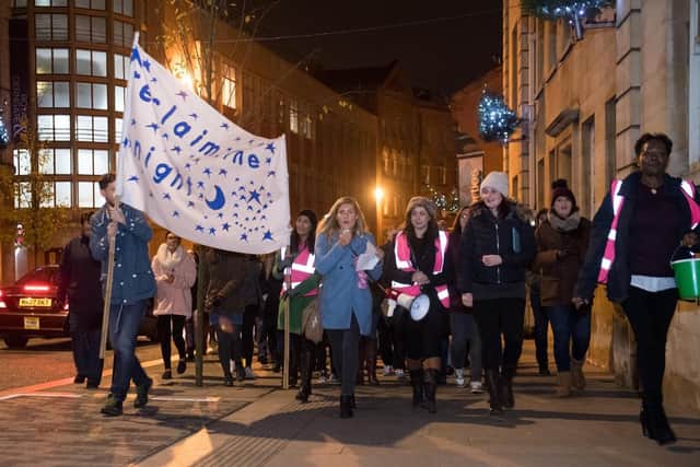 A midnight march was organised by Reclaim the Night last year to raise awareness of the issue