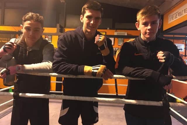 Kings Heaths Nico Leavers, Ben Vaughan and Eithan James