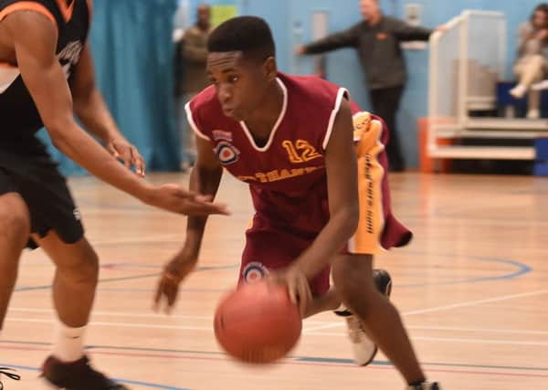 Chris Amankonah was in form for Thinder Under-16s
