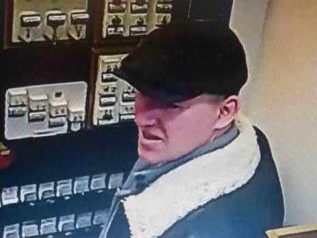 The image was captured on Hatton Goldsmith's CCTV system