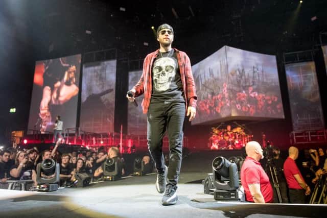 M Shadows of Avenged Sevenfold.  Picture: David Jackson