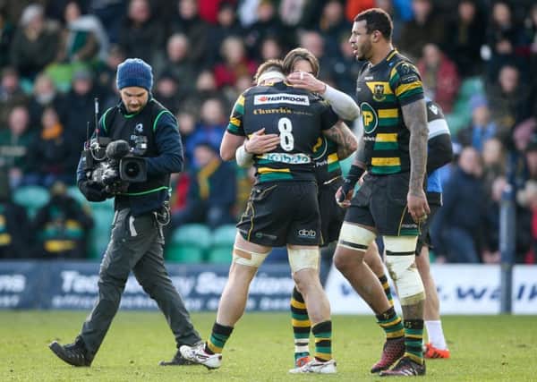 Teimana Harrison helped Saints to beat Castres at Franklin's Gardens (pictures: Sharon Lucey)