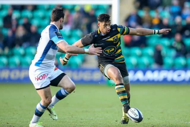 Luther Burrell tried to kick on