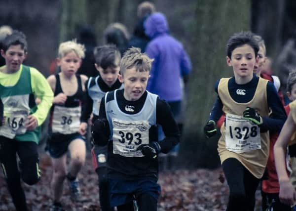 Action from last Sunday's cross country meeting at Abington Park