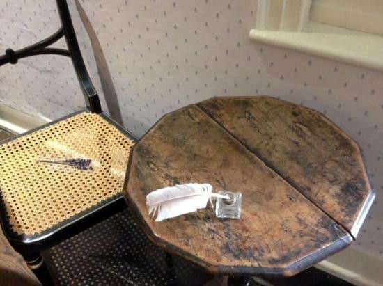 Jane Austen's writing desk and chair.