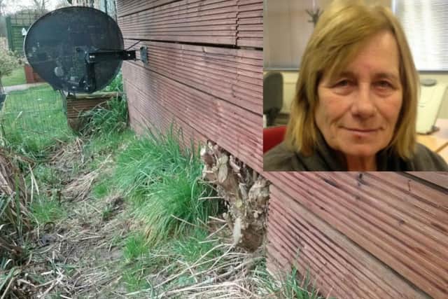 Trisha Trotter is refusing to leave her lodge in Billing Aquadrome, even though the site managers have turned her lights and heating off.