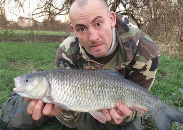 Top man on the local Ouse  Phil Mapp with 6lb chub