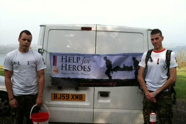 Tristen Dibb, left, and Craig Trusler, right, will run the length of the country in just seven days for charity.
