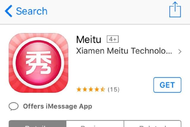 Privacy scare over selfie app Meitu