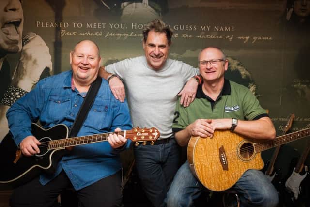 Waggy (Nigel Wagstaff) Bob Bonner and Mick Costello who will be one of the acts performing at The Big Red Gig