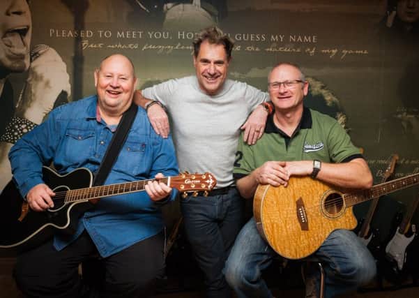 Waggy (Nigel Wagstaff) Bob Bonner and Mick Costello who will be one of the acts performing at The Big Red Gig