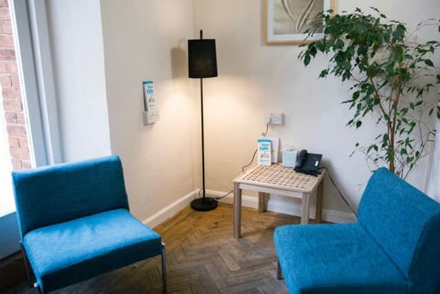 One of three new counselling rooms added by the Rotary Club's extensive work. They completed the project in 17 days.