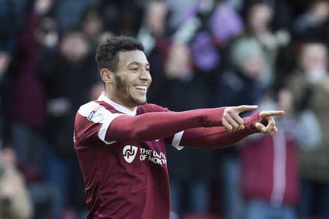 STAR MAN: Keshi Anderson stole the show on Saturday with his superb second-half hat-trick. Pictures: Kirsty Edmonds