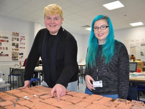 The tiles will be added to a giant mural celebrating the opening of Daventry Campus