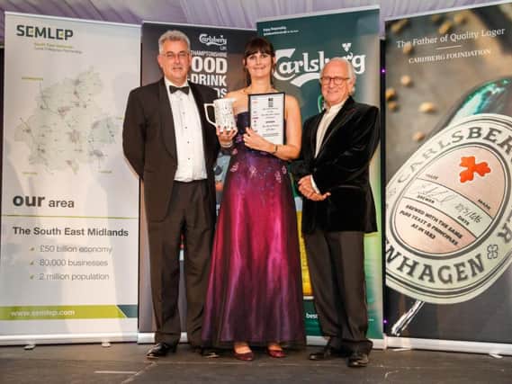 Vicky Robertson of Most Marvellous Baking receiving an award