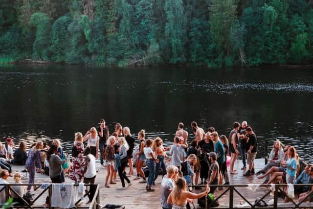 The lakeside estate will see a weekend of yoga sessions, dancing, live DJs and musicians.