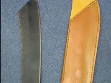 Police seized knives during a drug raid in Northampton