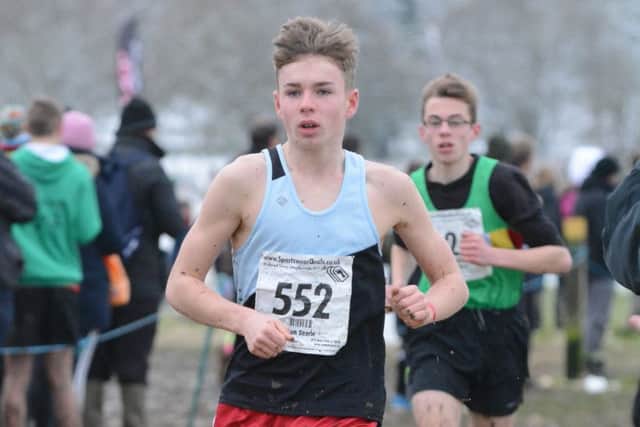SO CLOSE - Adam Searle finished fourth in the under-17 race