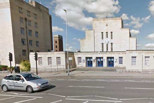 Two men were seen running towards the traffic lights outside the pool before the victim was punched several times.