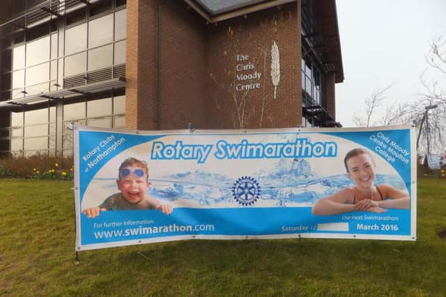 The Swimathon organises by the four Rotary Clubs of Northampton takes place next month