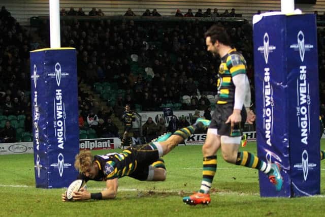 Harry Mallinder scored for Saints against Scarlets (pictures: Sharon Lucey)