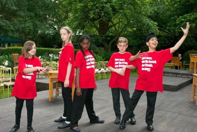 The children of Lings Primary School will see the Royal Shakespeare Company perform an abridged 90-minute performance of The Tempest.