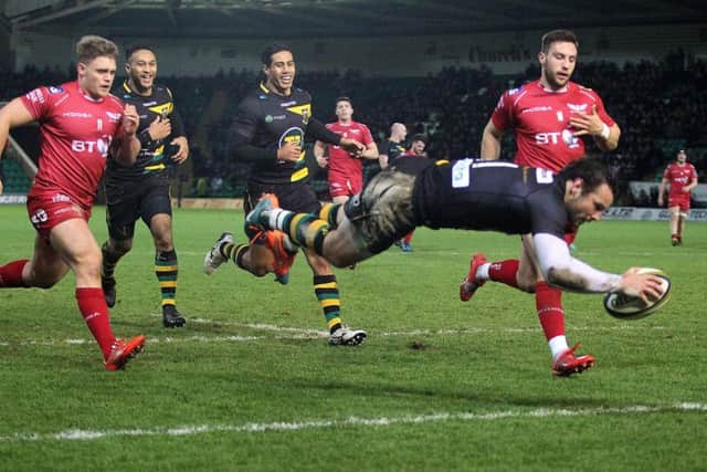 Ben Foden scored twice against Scarlets last Friday (picture: Sharon Lucey)