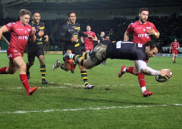 Ben Foden scored twice against Scarlets last Friday (picture: Sharon Lucey)