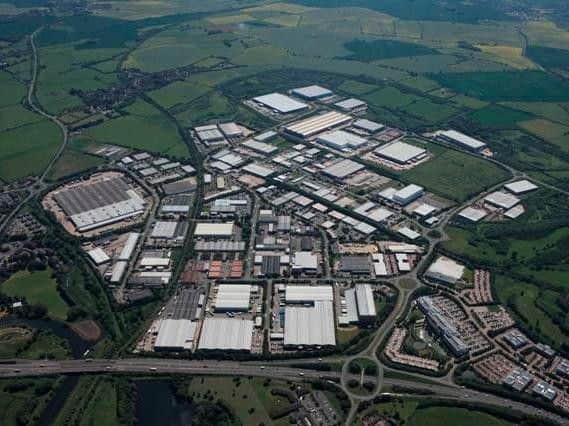 Brackmill Industrial Estate. Roxhill Developments say significant "bunding" will mitigate the impact of the scheme.