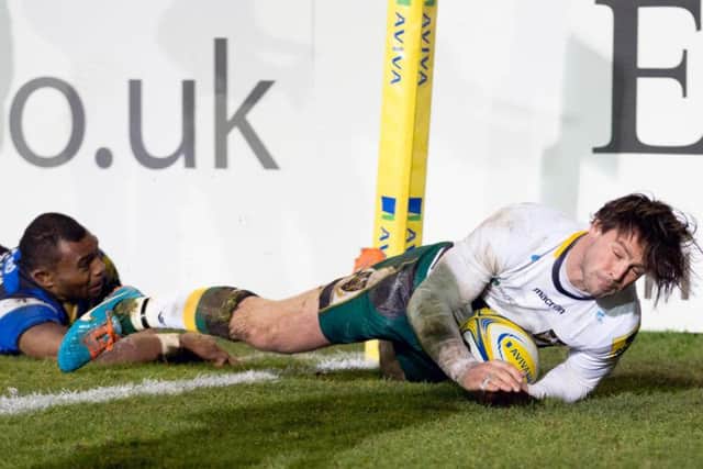 Ben Foden scored Saints' first try (pictures: Kirsty Edmonds)