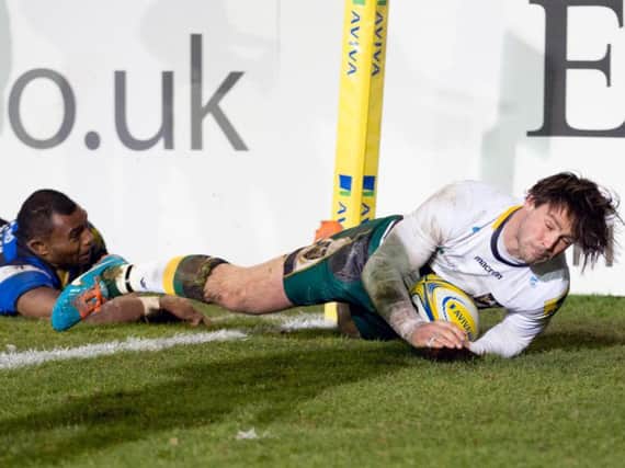 Ben Foden scored Saints' first try (pictures: Kirsty Edmonds)