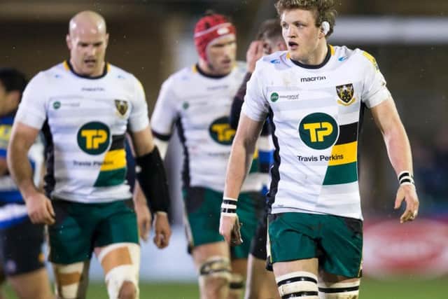 Jamie Gibson scored for Saints at Bath (picture: Kirsty Edmonds)