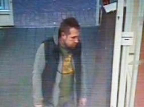 Police want to trace this man in relation to a shoplifting incident in Abington.