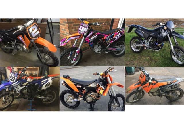The bikes that were stolen