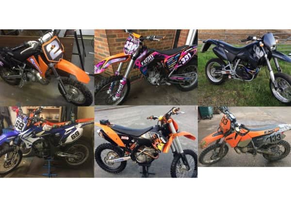 The bikes that were stolen
