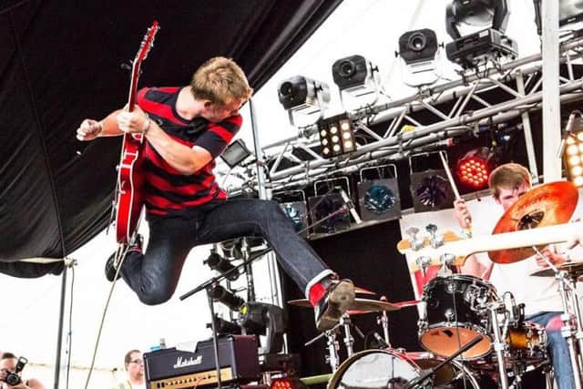 The Spitfires on stage