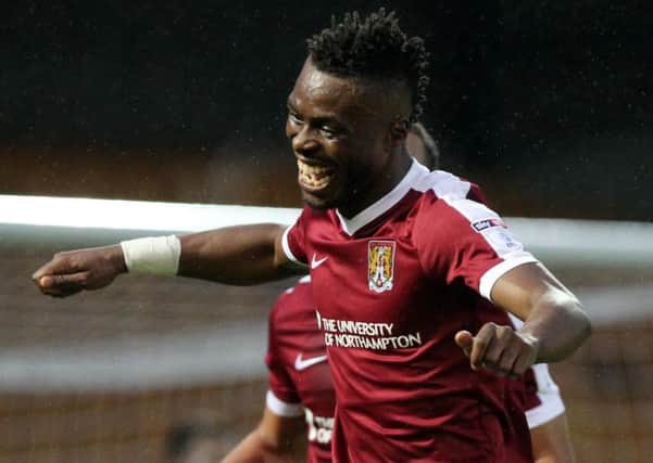 READY TO RETURN - Cobblers central defender Gaby Zakuani