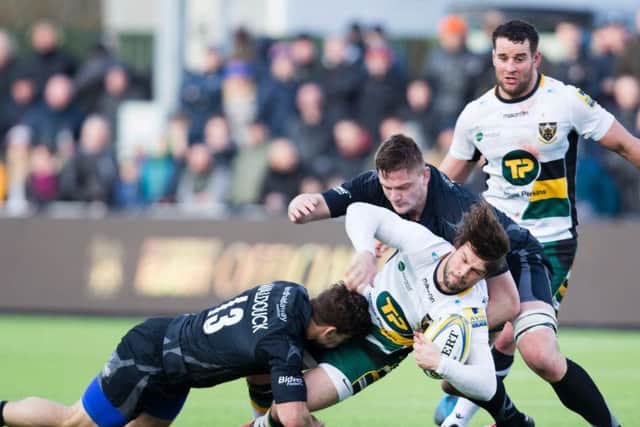 Newcastle got stuck into Saints at Kingston Park (pictures: Kirsty Edmonds)