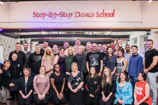 Group shot of Contestants and dancers and Kristina Rihanoff
