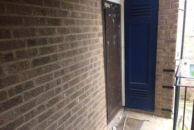 Residents were woken up by the sounds of firemen battering the door down at 4am.