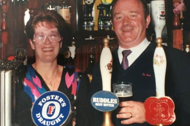 Mr Russell was the landlord of the Crown and Cushion for 26 years with his wife, Marlene.