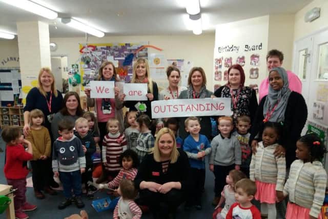 The staff and children of Blackthorn good Neighbours Nursery say they are thrilled by their 'outstanding' Ofsted rating.