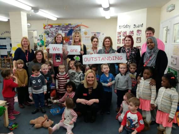 The staff and children of Blackthorn good Neighbours Nursery say they are thrilled by their 'outstanding' Ofsted rating.