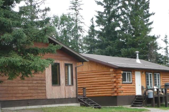 The log cabins at the Thompson's Camps on Otter Lake