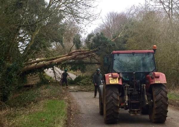 The Storm Doris aftermath