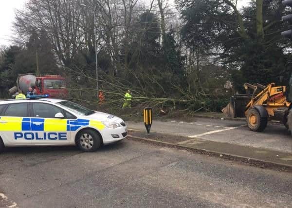 The public rallied together yesterday to aid Police with Storm Doris calls.
