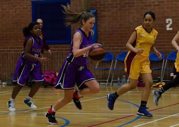Action from the Titans girls' win over Northants Lightning