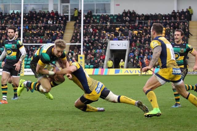 Harry Mallinder did his best to create something for Saints